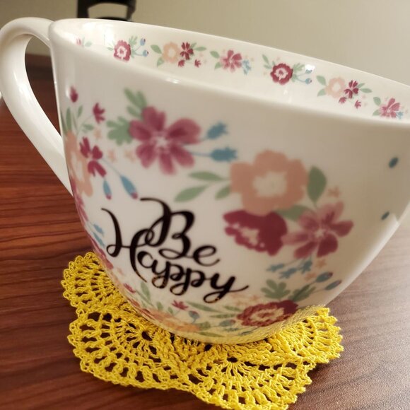 Portobello by Design Coffee/Tea "Be happy" Mug 20 oz - Picture 6 of 6